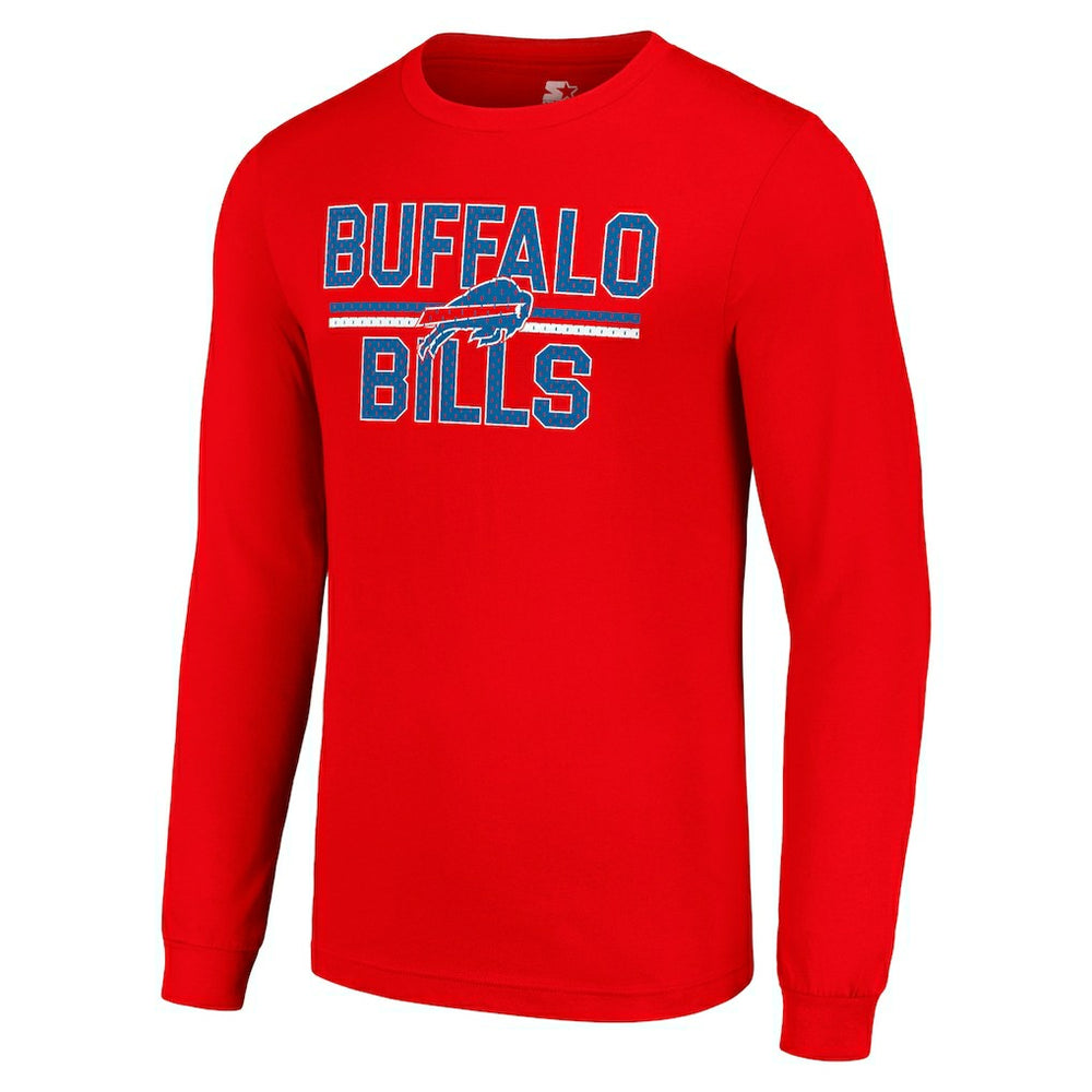 NFL Buffalo Bills Starter Team Mesh Print Graphic Long Sleeve T-Shirt