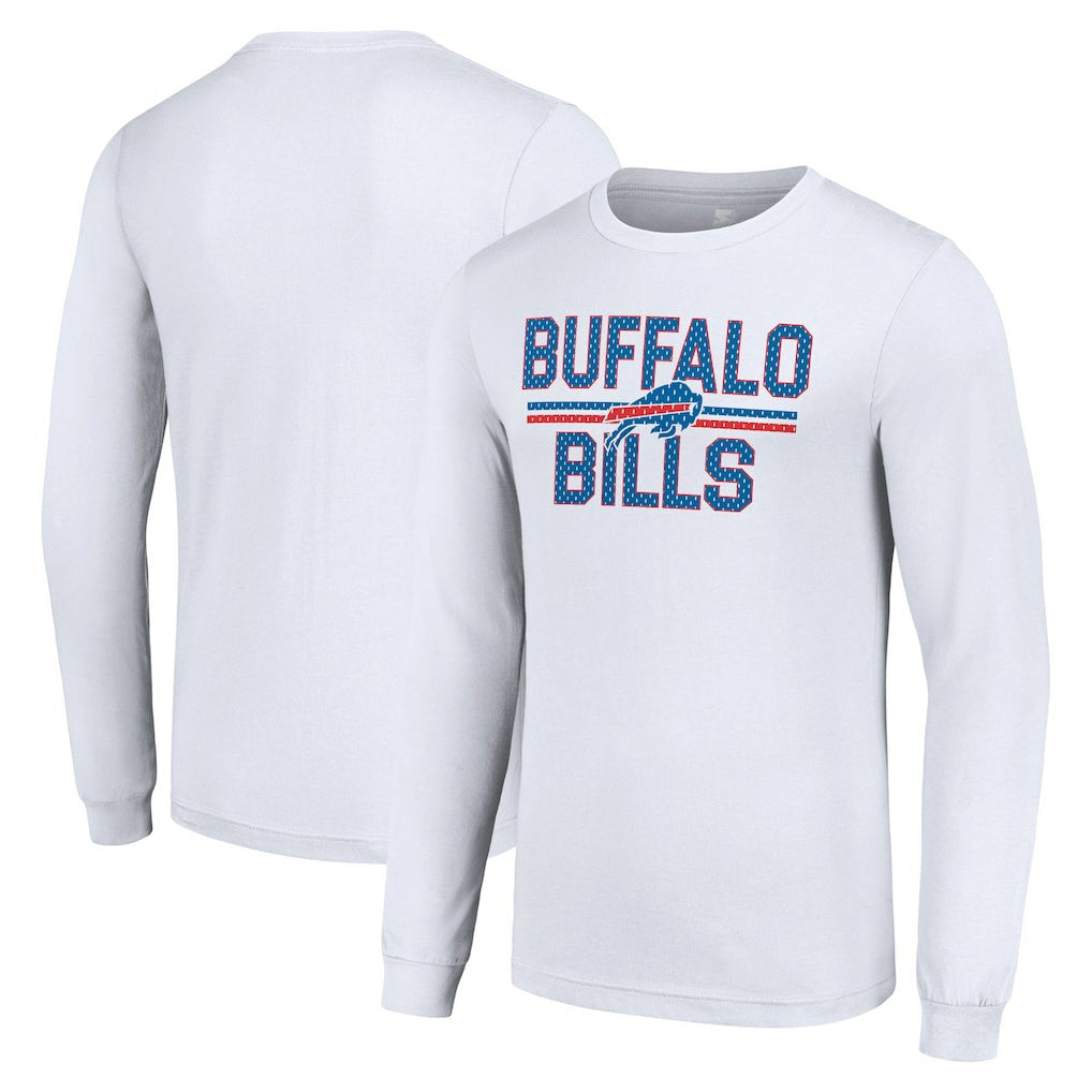 NFL Buffalo Bills Starter Team Mesh Print Graphic Long Sleeve T-Shirt
