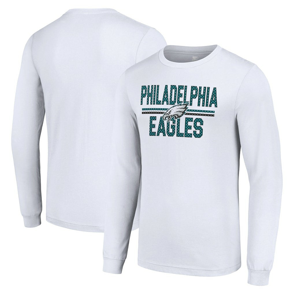 NFL Philadelphia Eagles Starter Team Mesh Print Graphic Long Sleeve T-Shirt