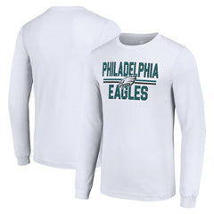 NFL Philadelphia Eagles Starter Team Mesh Print Graphic Long Sleeve T-Shirt