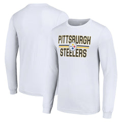 NFL Pittsburgh Steelers Starter Team Mesh Print Graphic Long Sleeve T-Shirt