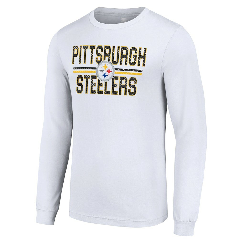 NFL Pittsburgh Steelers Starter Team Mesh Print Graphic Long Sleeve T-Shirt