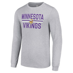 NFL Minnesota Vikings Starter Team Mesh Print Graphic Long Sleeve T-Shirt