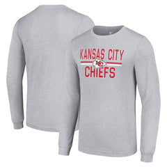 NFL Kansas City Chiefs Starter Team Mesh Print Graphic Long Sleeve T-Shirt
