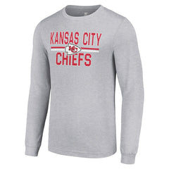 NFL Kansas City Chiefs Starter Team Mesh Print Graphic Long Sleeve T-Shirt