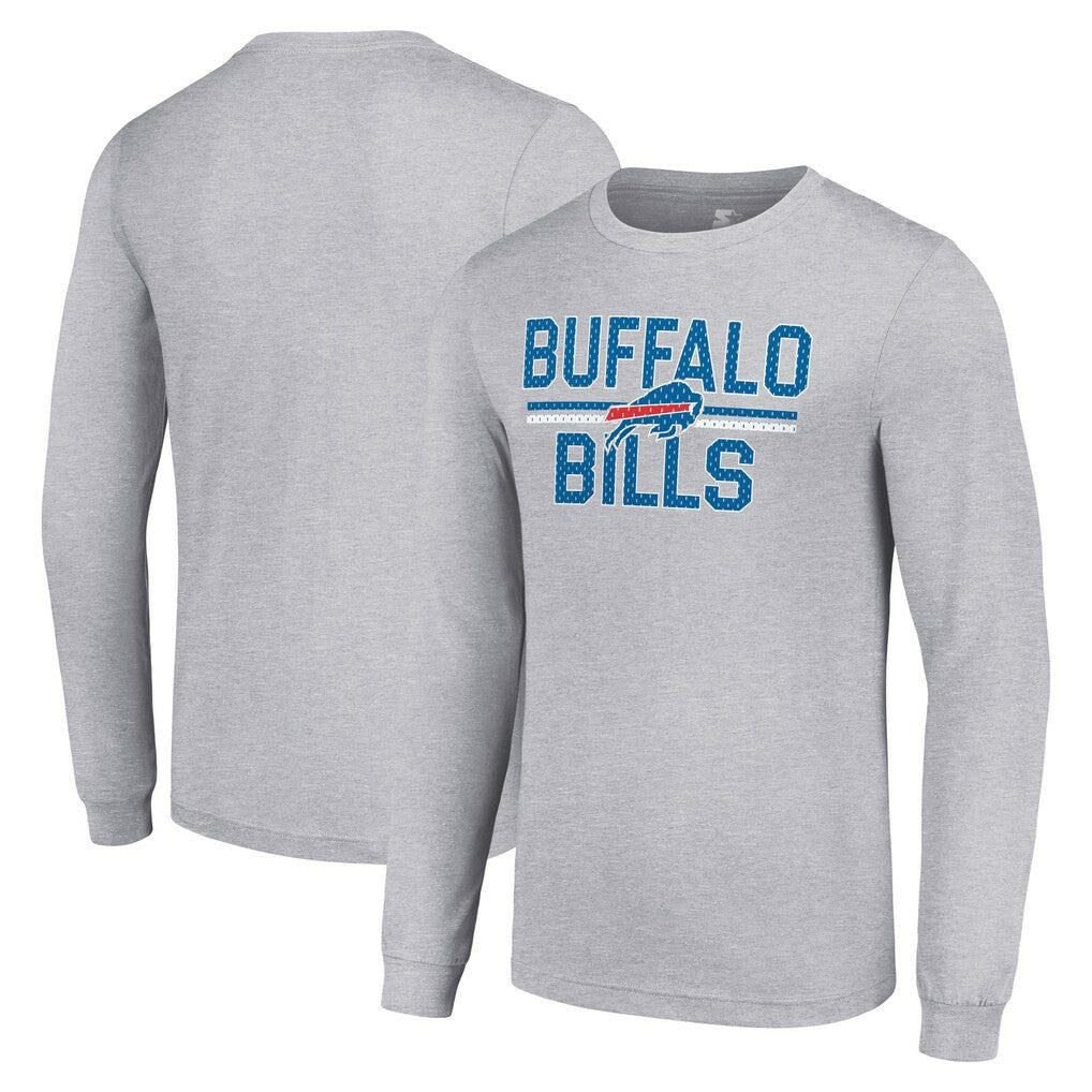 NFL Buffalo Bills Starter Team Mesh Print Graphic Long Sleeve T-Shirt