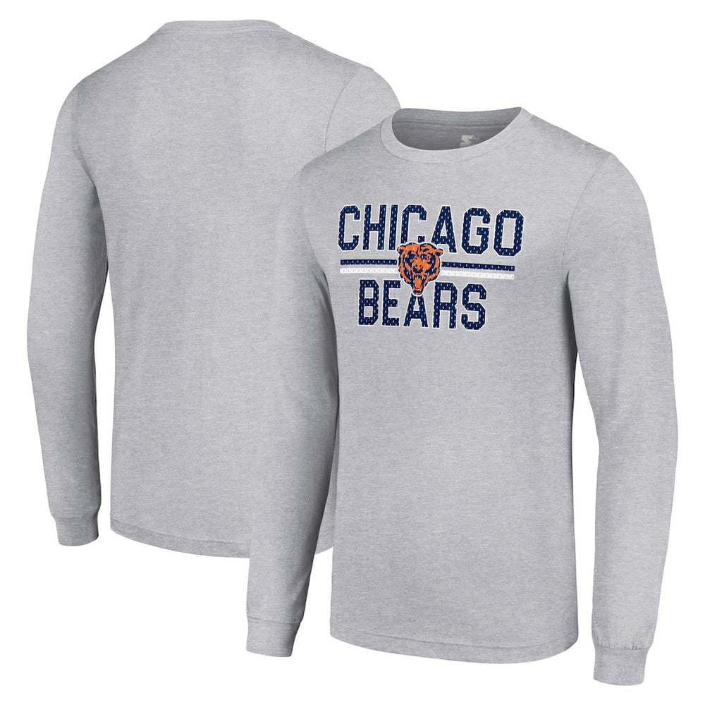NFL Chicago Bears Starter Team Mesh Print Graphic Long Sleeve T-Shirt