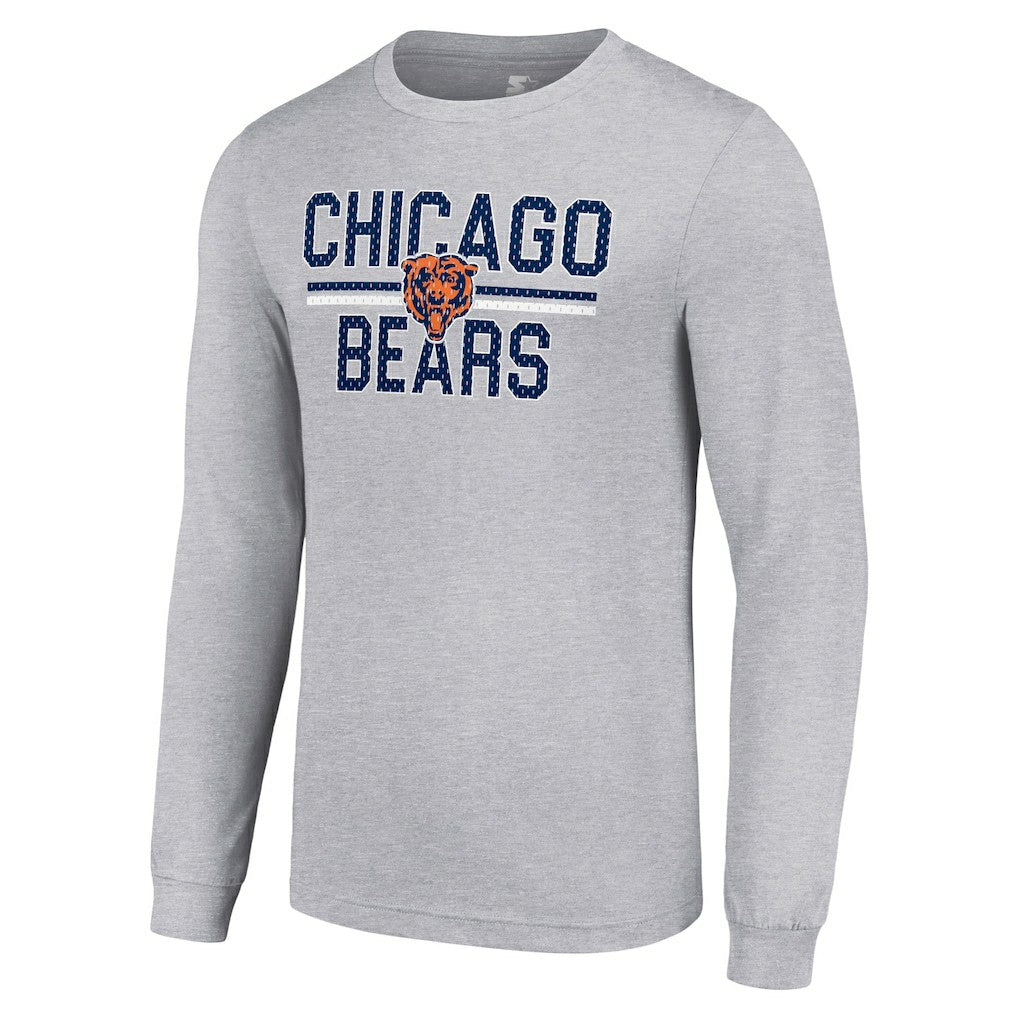 NFL Chicago Bears Starter Team Mesh Print Graphic Long Sleeve T-Shirt