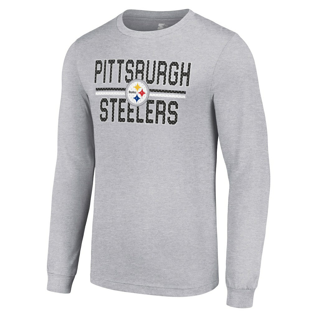 NFL Pittsburgh Steelers Starter Team Mesh Print Graphic Long Sleeve T-Shirt