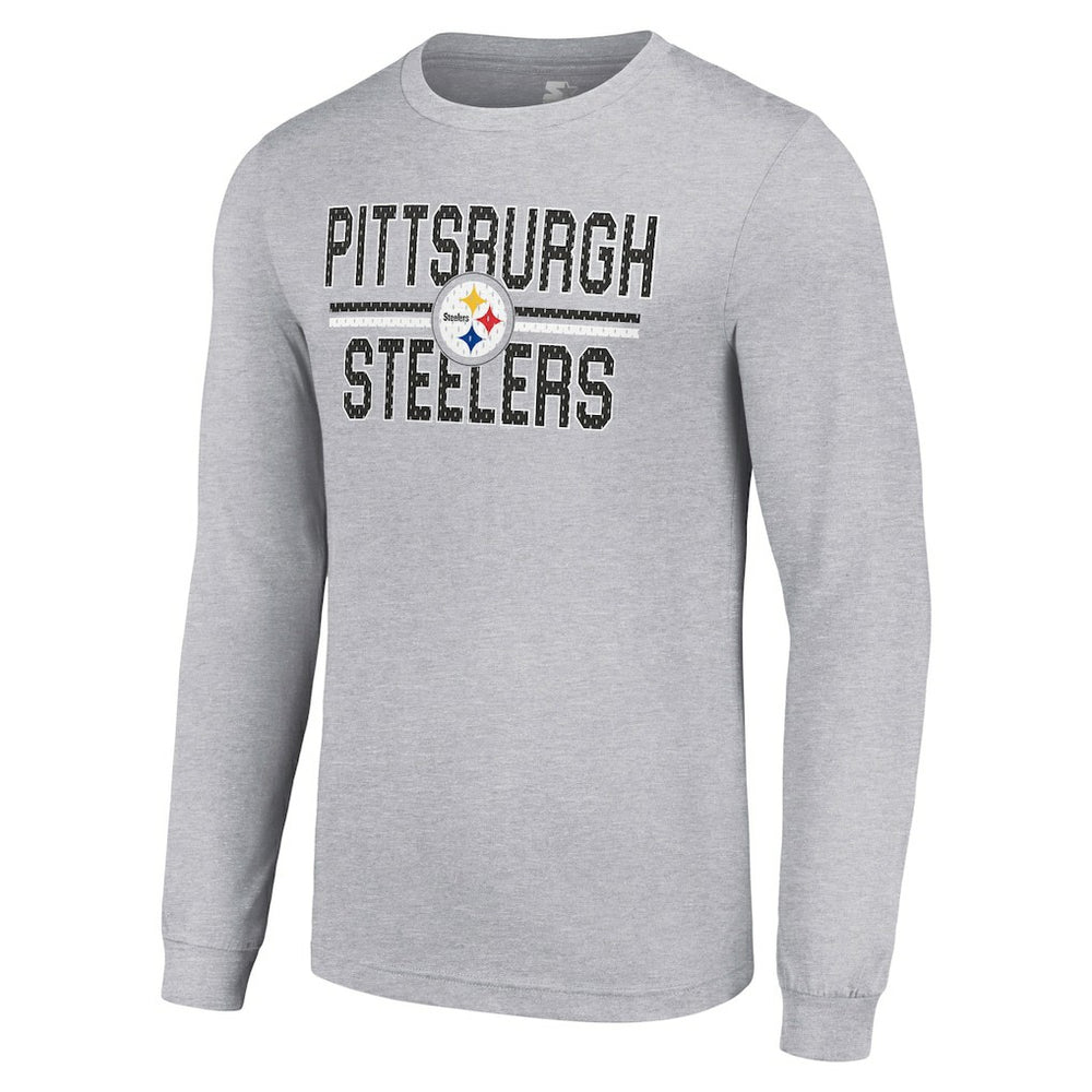 NFL Pittsburgh Steelers Starter Team Mesh Print Graphic Long Sleeve T-Shirt