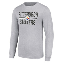 NFL Pittsburgh Steelers Starter Team Mesh Print Graphic Long Sleeve T-Shirt