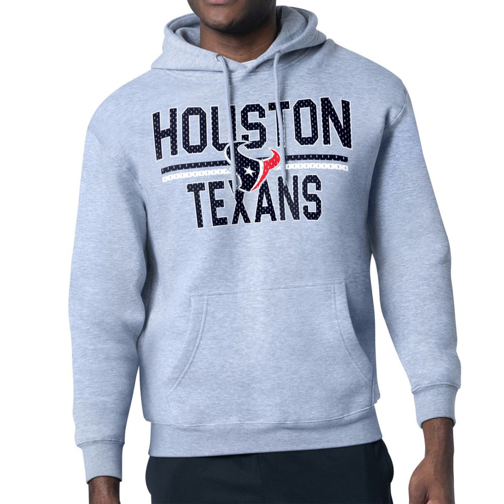 NFL Houston Texans Starter Unisex Team Mesh Print Graphic Tri-Blend Pullover Hoodie