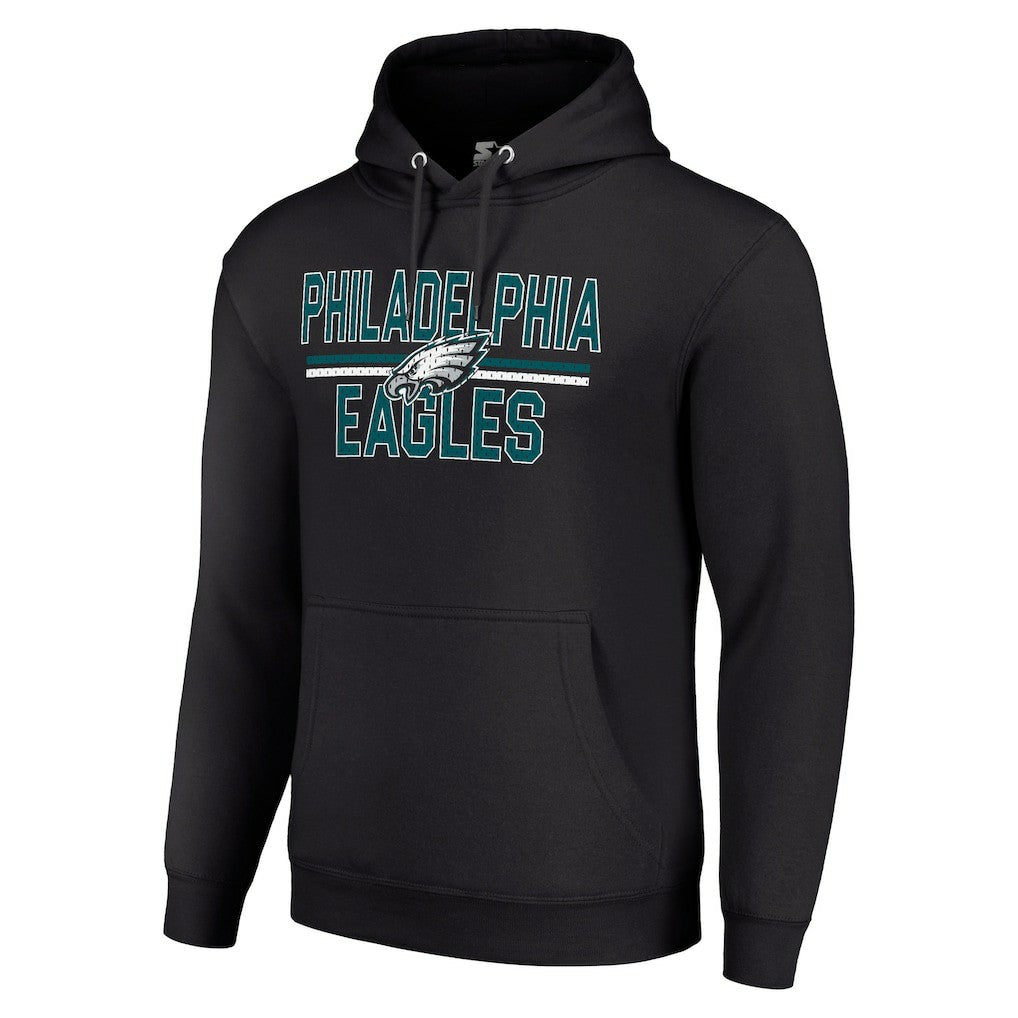NFL Philadelphia Eagles Starter Unisex Team Mesh Print Graphic Tri-Blend Pullover Hoodie