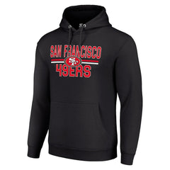 NFL San Francisco 49ers Starter Unisex Team Mesh Print Graphic Tri-Blend Pullover Hoodie