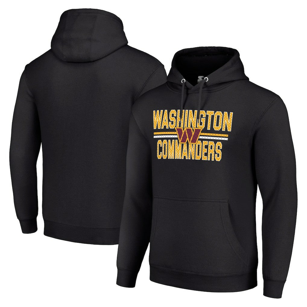 NFL Washington Commanders Starter Unisex Team Mesh Print Graphic Tri-Blend Pullover Hoodie