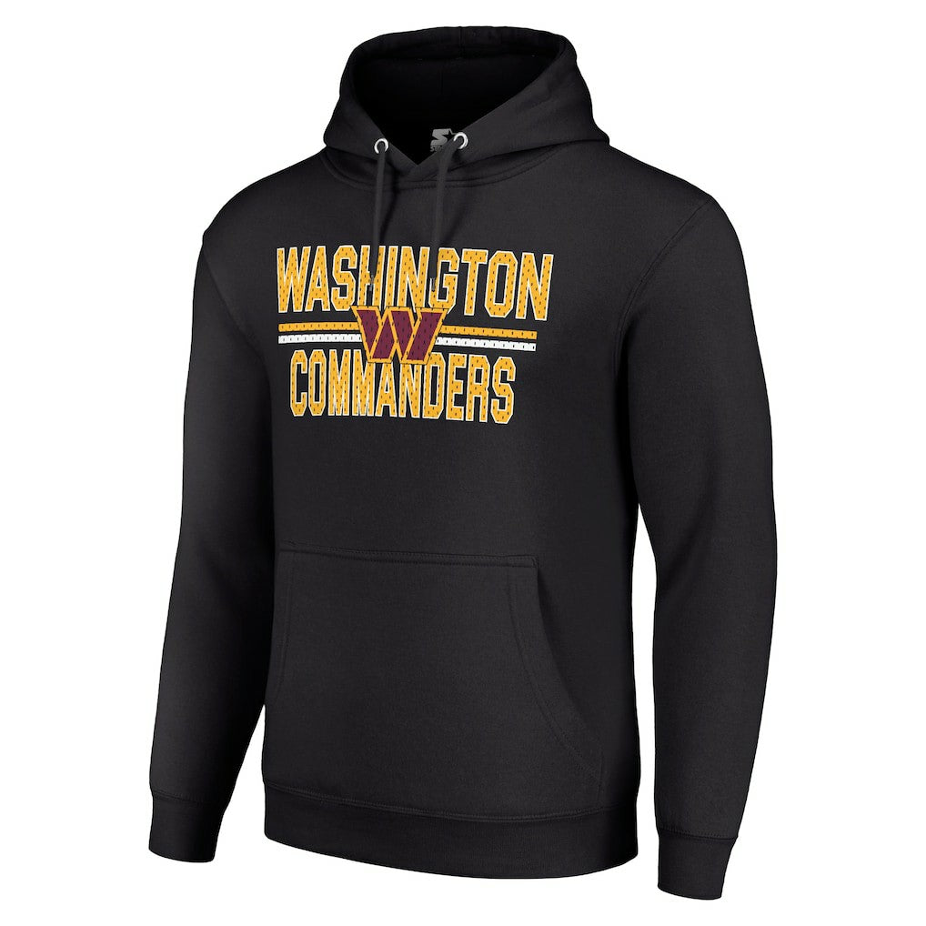 NFL Washington Commanders Starter Unisex Team Mesh Print Graphic Tri-Blend Pullover Hoodie