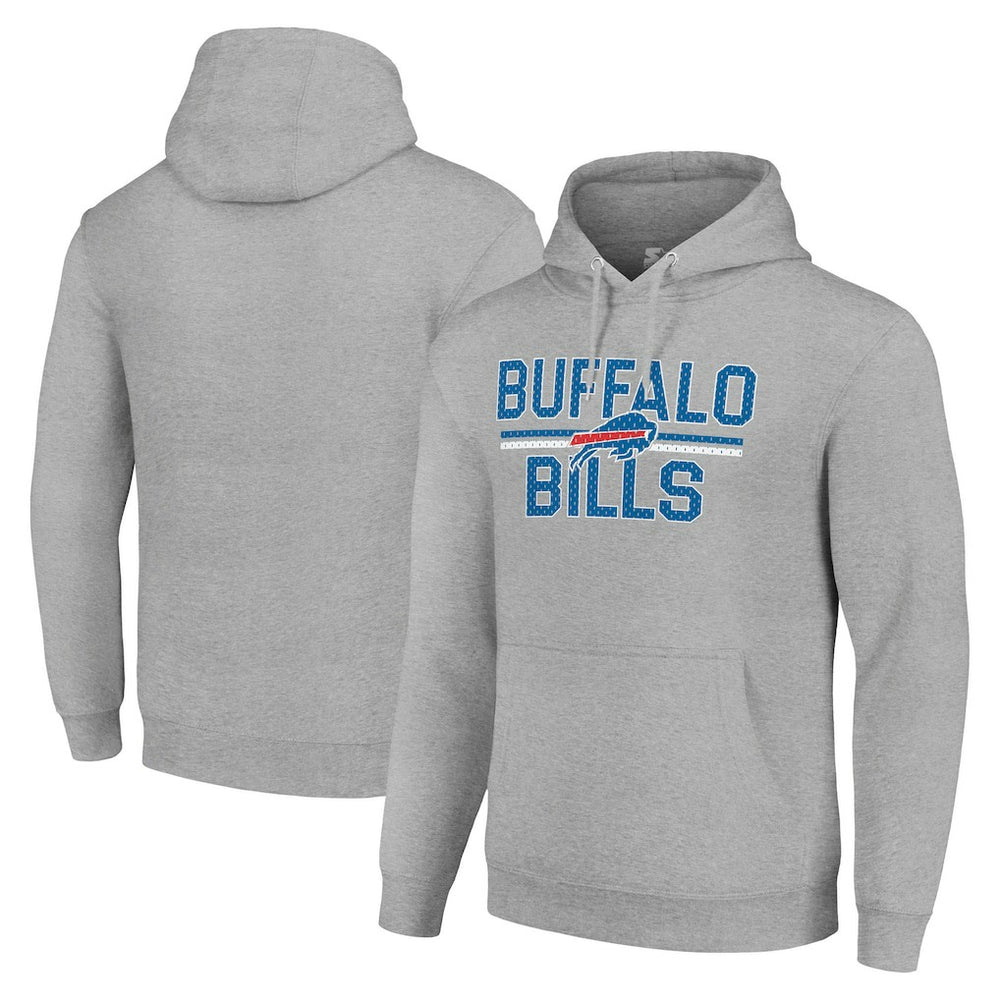 NFL Buffalo Bills Starter Unisex Team Mesh Print Graphic Tri-Blend Pullover Hoodie