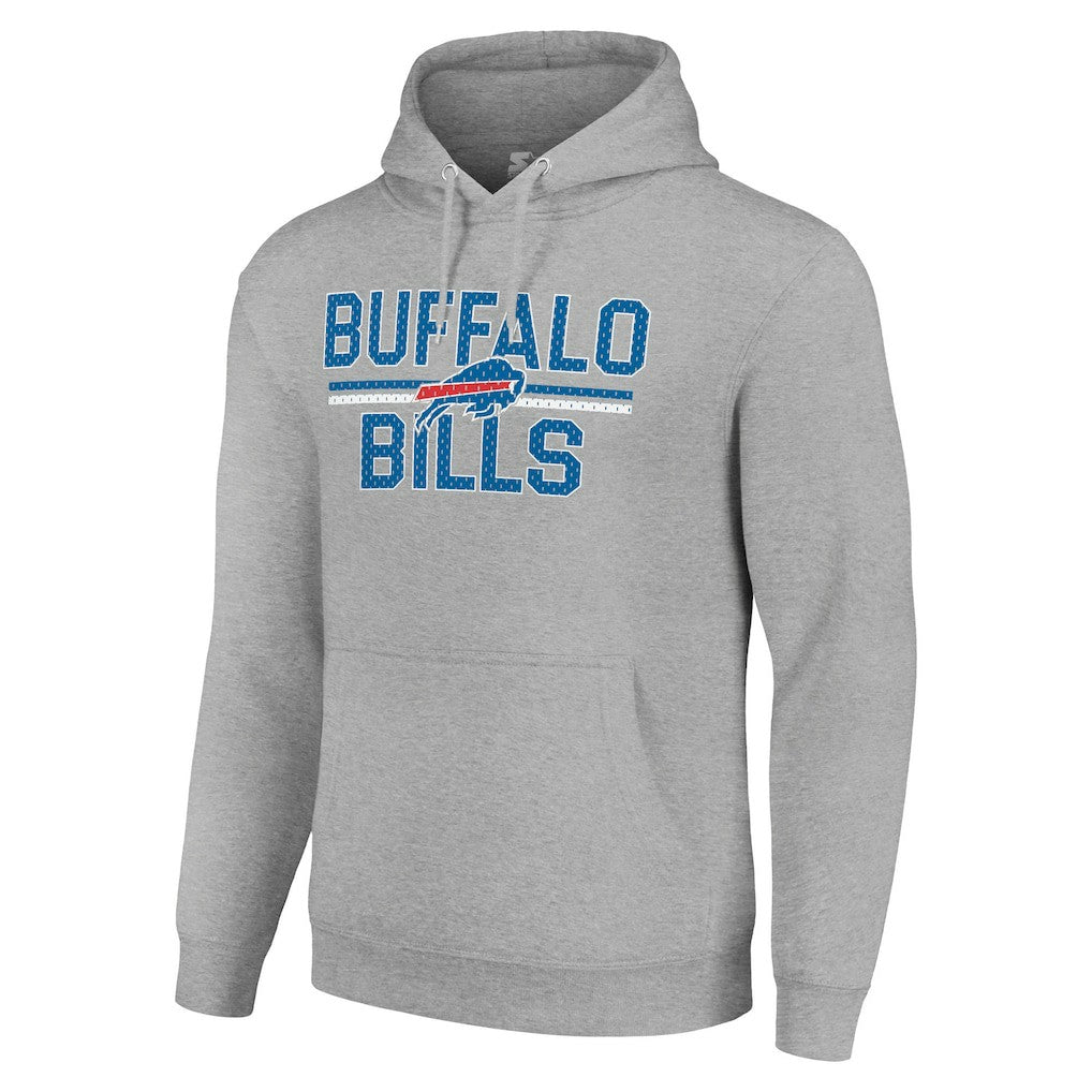 NFL Buffalo Bills Starter Unisex Team Mesh Print Graphic Tri-Blend Pullover Hoodie