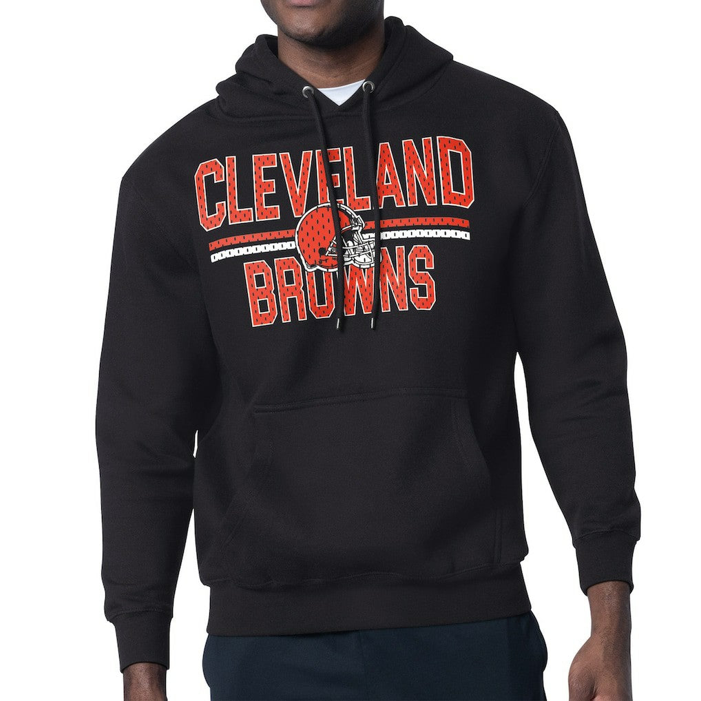 NFL Cleveland Browns Starter Unisex Team Mesh Print Graphic Tri-Blend Pullover Hoodie