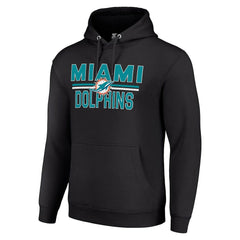 NFL Miami Dolphins Starter Unisex Team Mesh Print Graphic Tri-Blend Pullover Hoodie