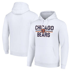 NFL Chicago Bears Starter Unisex Team Mesh Print Graphic Tri-Blend Pullover Hoodie