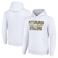NFL Pittsburgh Steelers Starter Unisex Team Mesh Print Graphic Tri-Blend Pullover Hoodie