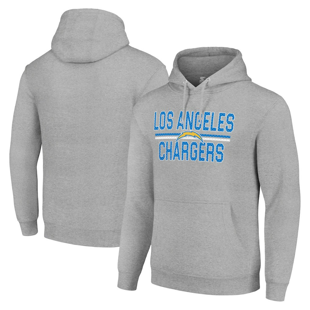 NFL Los Angeles Chargers Starter Unisex Team Mesh Print Graphic Tri-Blend Pullover Hoodie