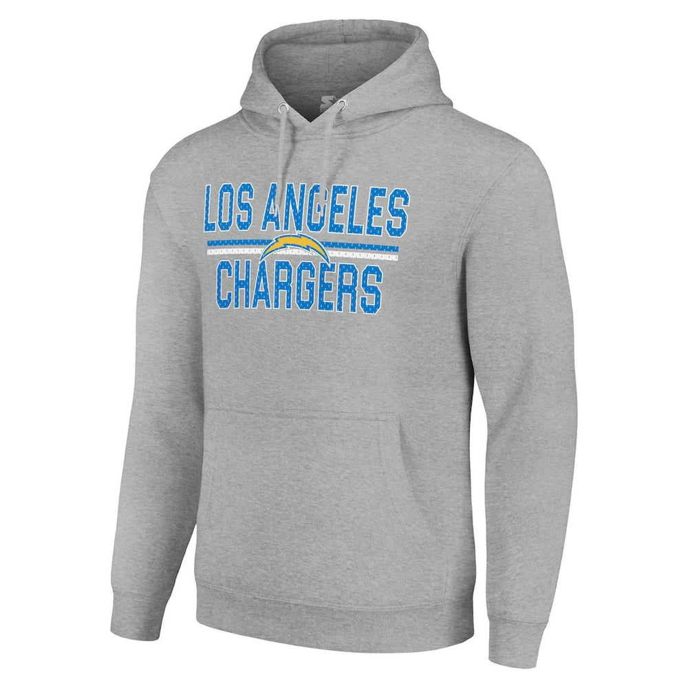 NFL Los Angeles Chargers Starter Unisex Team Mesh Print Graphic Tri-Blend Pullover Hoodie