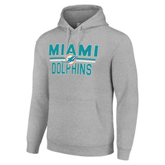 NFL Miami Dolphins Starter Unisex Team Mesh Print Graphic Tri-Blend Pullover Hoodie