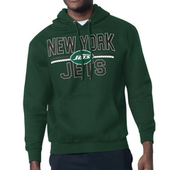 NFL New York Jets Starter Unisex Team Mesh Print Graphic Tri-Blend Pullover Hoodie
