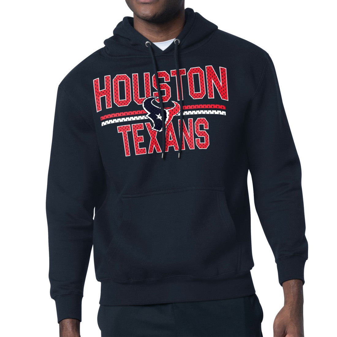 NFL Houston Texans Starter Unisex Team Mesh Print Graphic Tri-Blend Pullover Hoodie