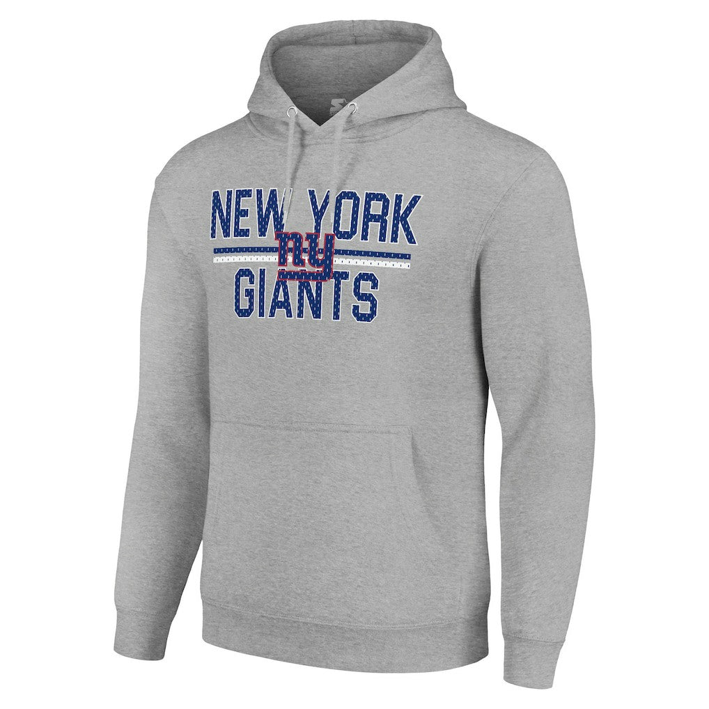 NFL New York Giants Starter Unisex Team Mesh Print Graphic Tri-Blend Pullover Hoodie