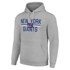 NFL New York Giants Starter Unisex Team Mesh Print Graphic Tri-Blend Pullover Hoodie