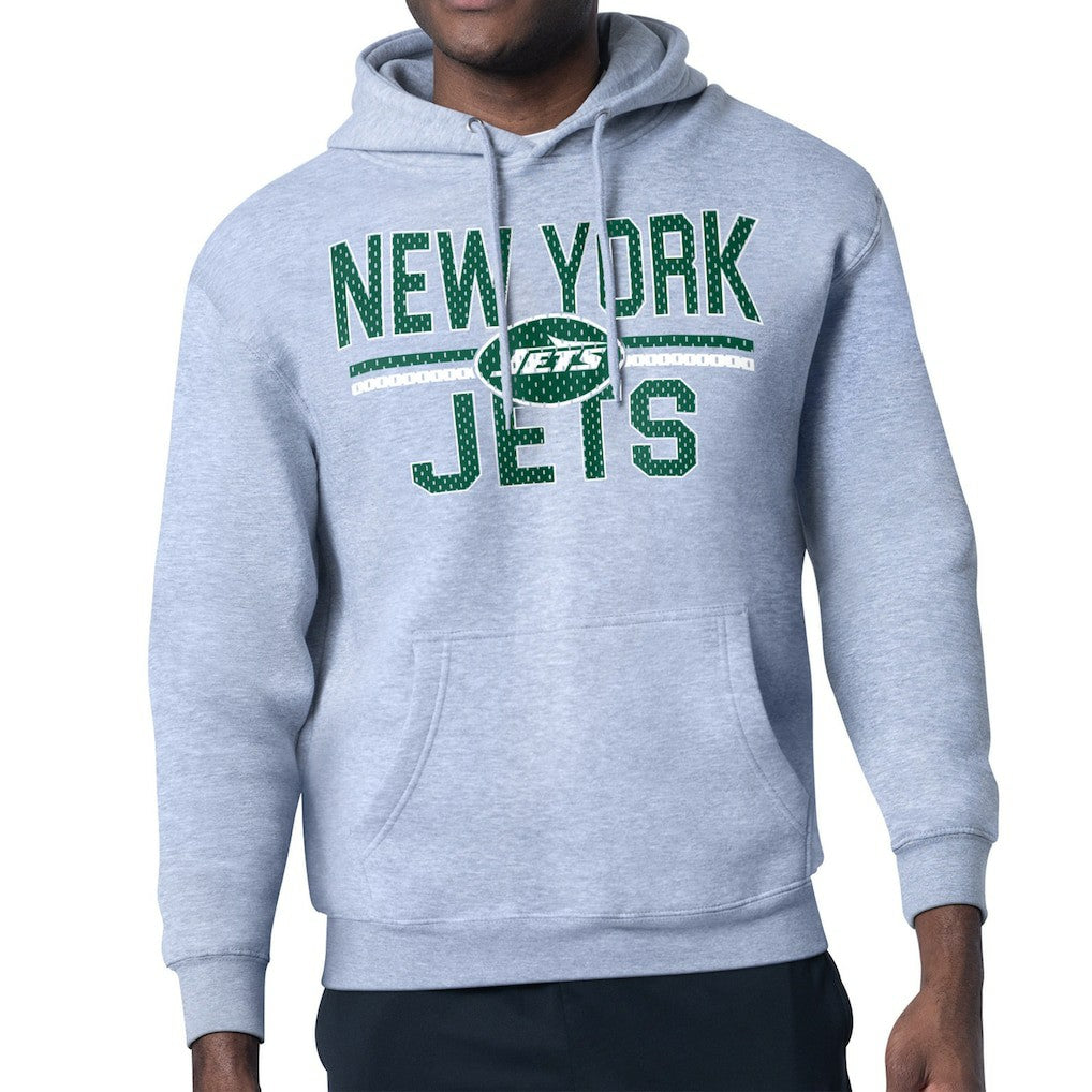 NFL New York Jets Starter Unisex Team Mesh Print Graphic Tri-Blend Pullover Hoodie