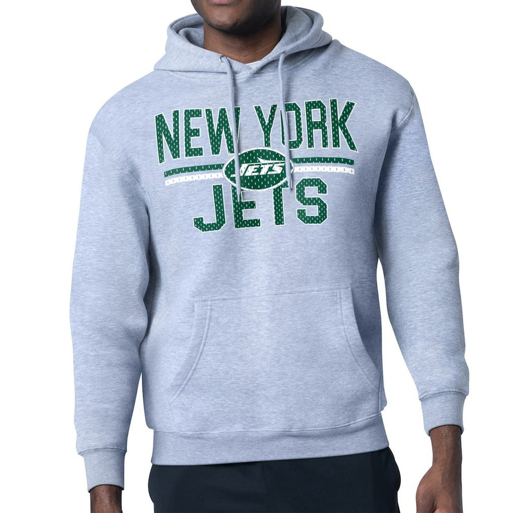 NFL New York Jets Starter Unisex Team Mesh Print Graphic Tri-Blend Pullover Hoodie