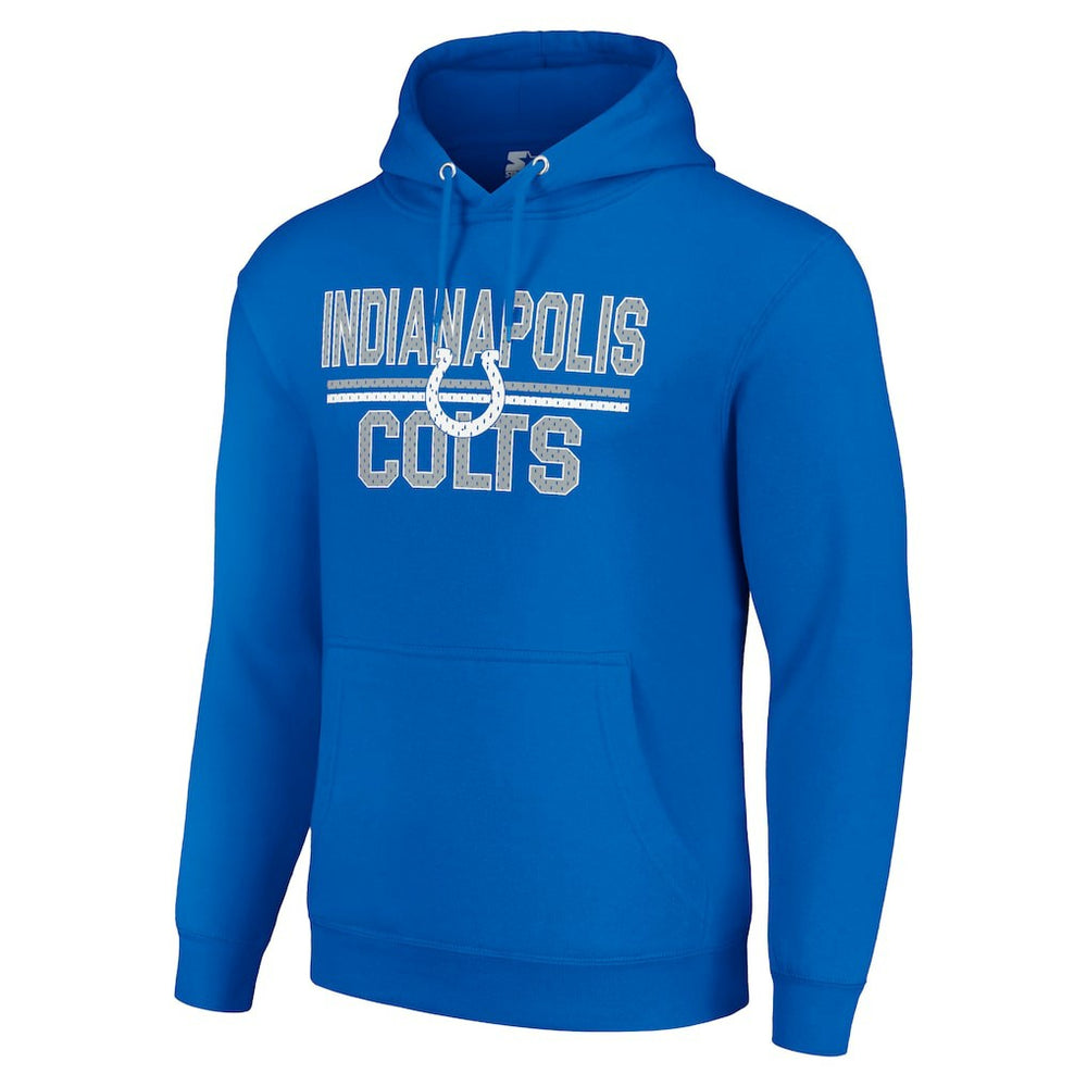 NFL Indianapolis Colts Starter Unisex Team Mesh Print Graphic Tri-Blend Pullover Hoodie