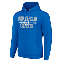 NFL Indianapolis Colts Starter Unisex Team Mesh Print Graphic Tri-Blend Pullover Hoodie