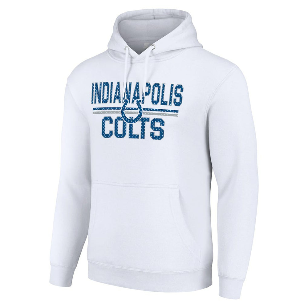 NFL Indianapolis Colts Starter Unisex Team Mesh Print Graphic Tri-Blend Pullover Hoodie