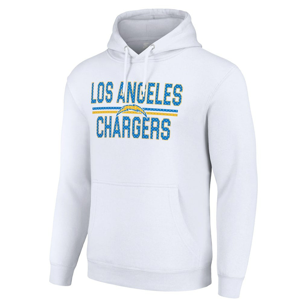 NFL Los Angeles Chargers Starter Unisex Team Mesh Print Graphic Tri-Blend Pullover Hoodie