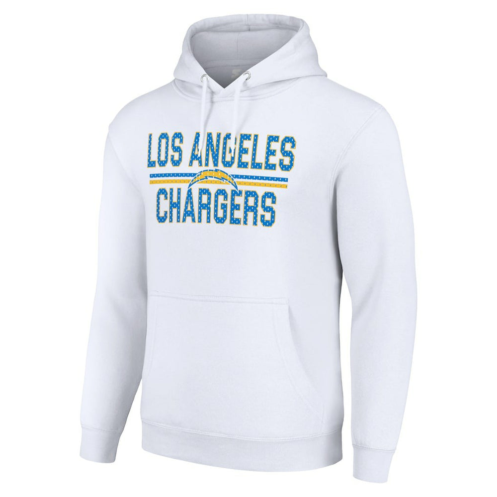 NFL Los Angeles Chargers Starter Unisex Team Mesh Print Graphic Tri-Blend Pullover Hoodie
