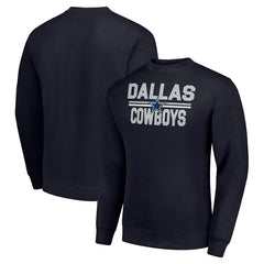 NFL Dallas Cowboys Starter Team Mesh Print Graphic Pullover Sweatshirt