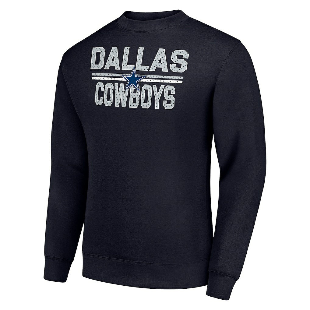 NFL Dallas Cowboys Starter Team Mesh Print Graphic Pullover Sweatshirt