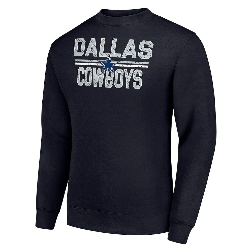 NFL Dallas Cowboys Starter Team Mesh Print Graphic Pullover Sweatshirt