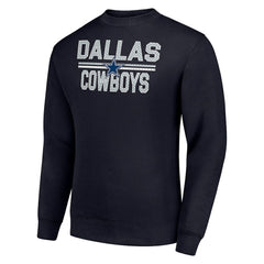 NFL Dallas Cowboys Starter Team Mesh Print Graphic Pullover Sweatshirt