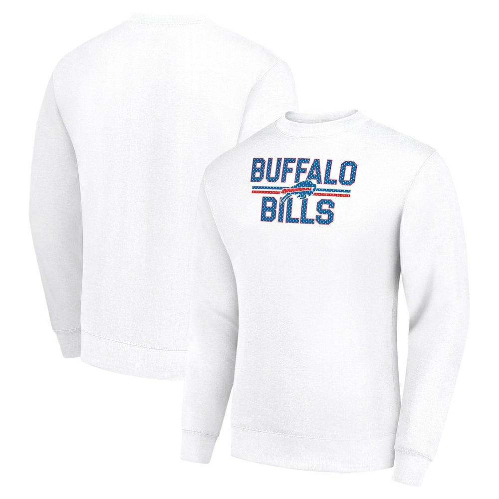 NFL Buffalo Bills Starter Team Mesh Print Graphic Pullover Sweatshirt