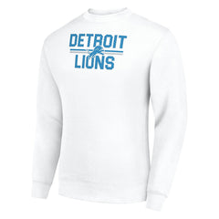 NFL Detroit Lions Starter Team Mesh Print Graphic Pullover Sweatshirt