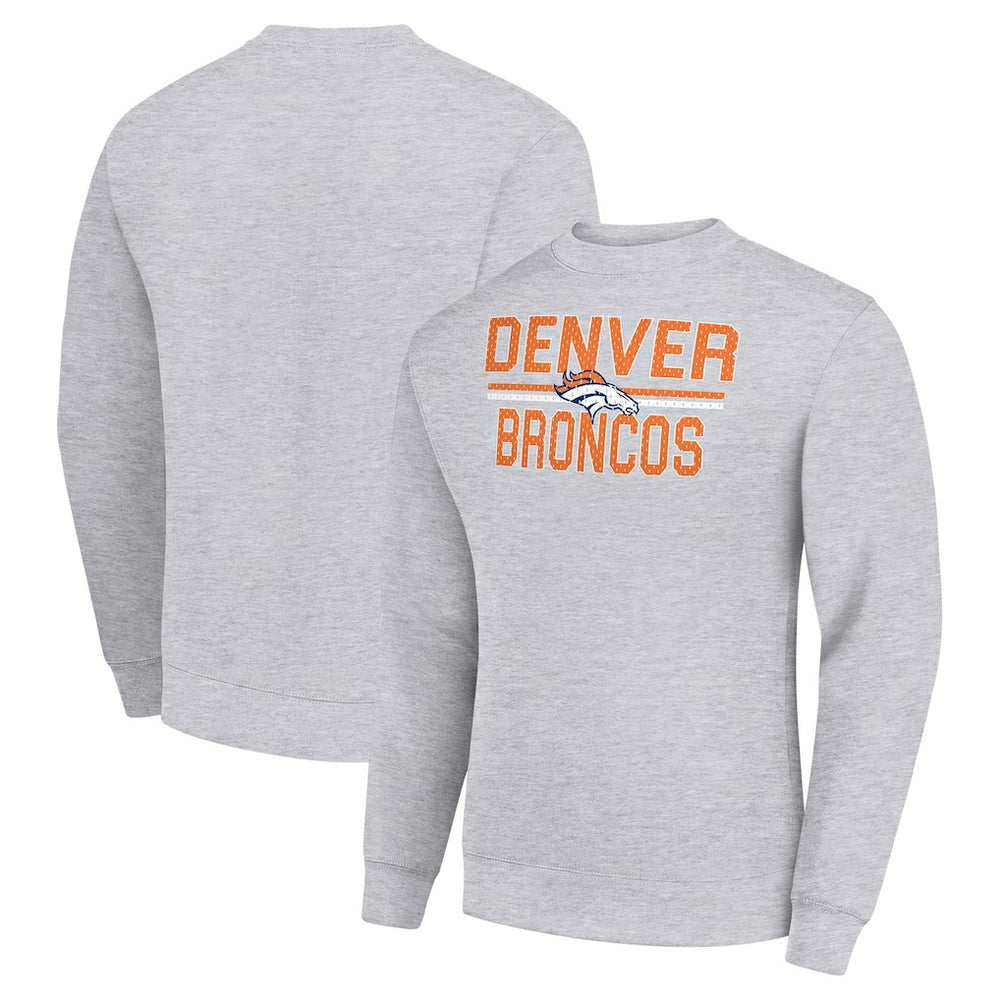 NFL Denver Broncos Starter Team Mesh Print Graphic Pullover Sweatshirt