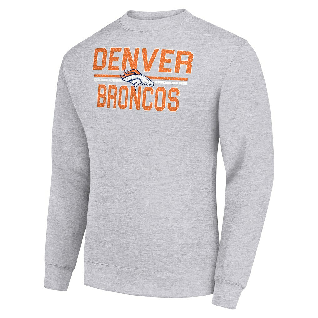 NFL Denver Broncos Starter Team Mesh Print Graphic Pullover Sweatshirt