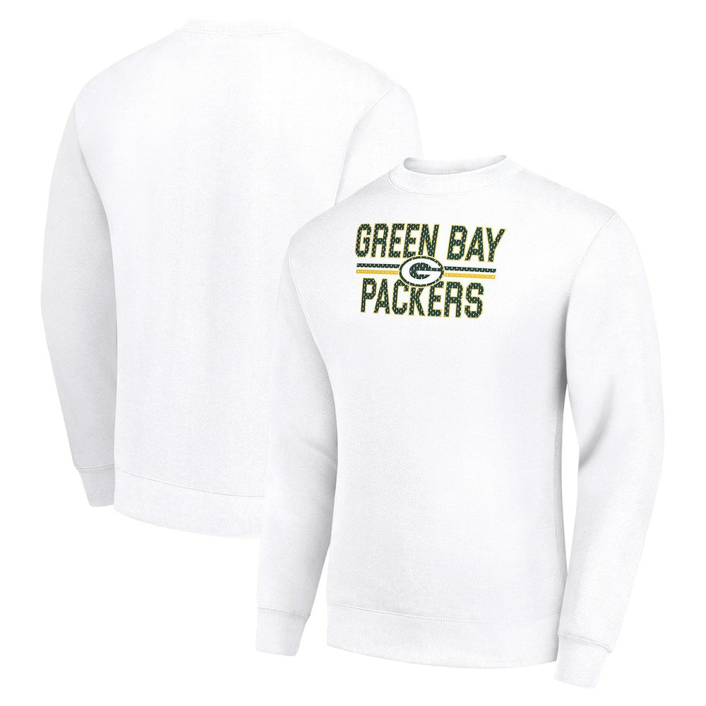 NFL Green Bay Packers Starter Team Mesh Print Graphic Pullover Sweatshirt