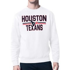 NFL Houston Texans Starter Team Mesh Print Graphic Pullover Sweatshirt